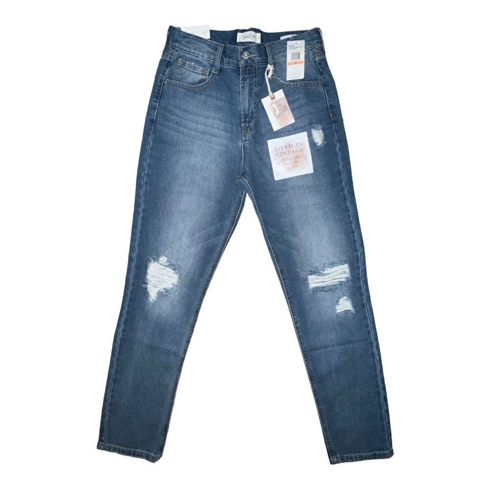 Jessica Simpson Womens Burbank Vintage High Rise Blue Jeans Light Wash Sz 26 NWT